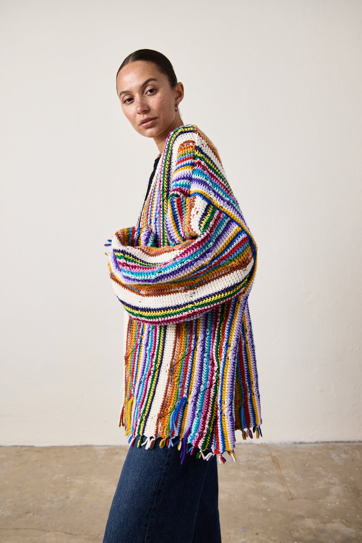 NSF X NM COCOON SWEATER / SAO PAULO STRIPE