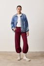 SHANE BILLOW SWEATPANT / DARK CHERRY