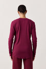 HAL RIB HENLEY / DARK CHERRY