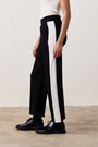 RILEY SPORT PANTS / BLACK/IVORY