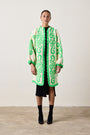 NSF X NM COCOON SWEATER / GREEK KEY GREEN