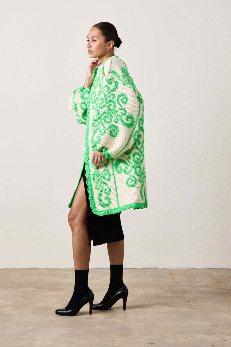 NSF X NM COCOON GREEK KEY GREEN