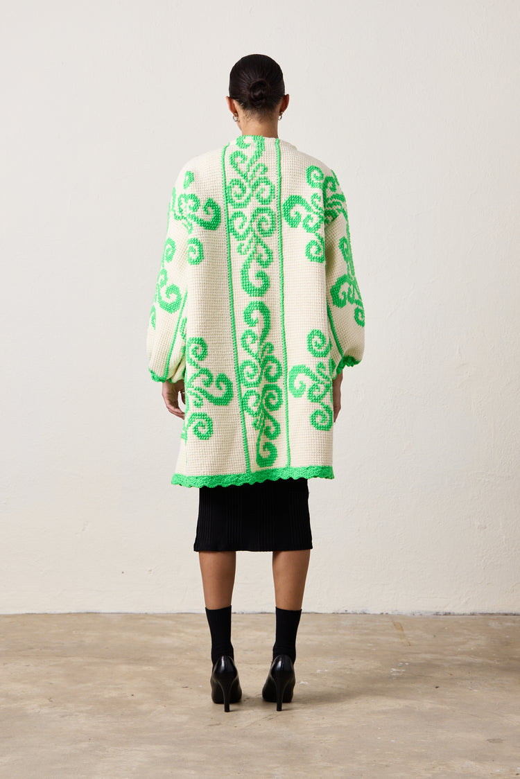 NSF X NM COCOON GREEK KEY GREEN