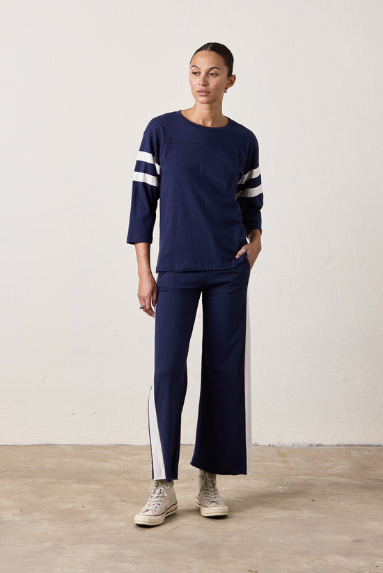 RILEY SPORT PANTS / NAVY/IVORY