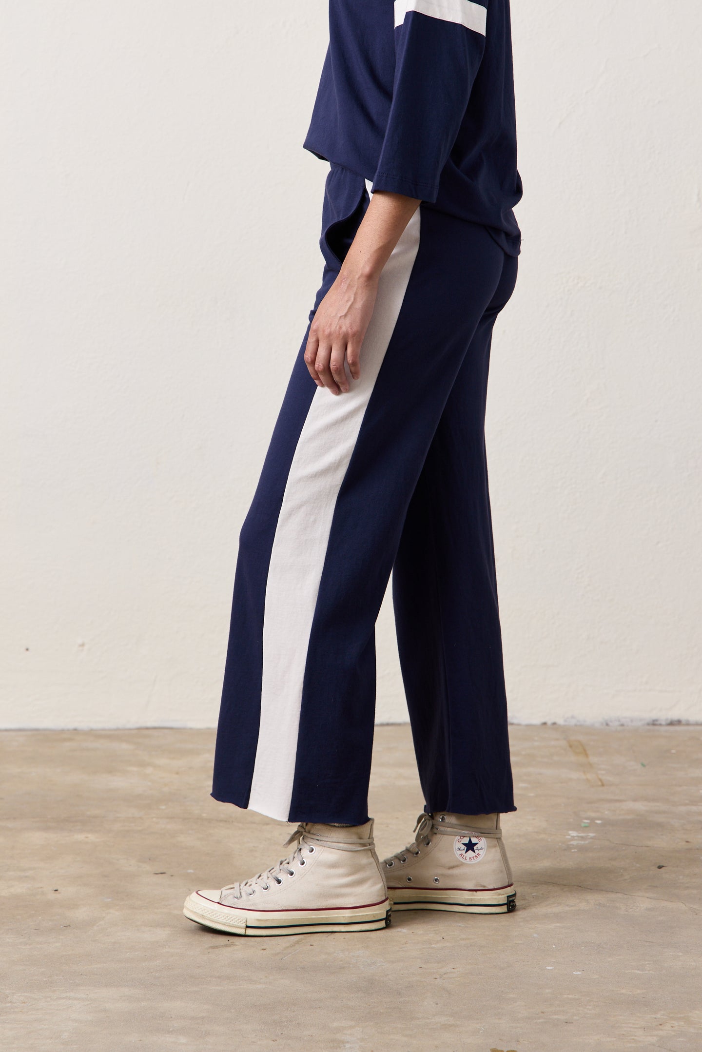 RILEY SPORT PANTS / NAVY/IVORY