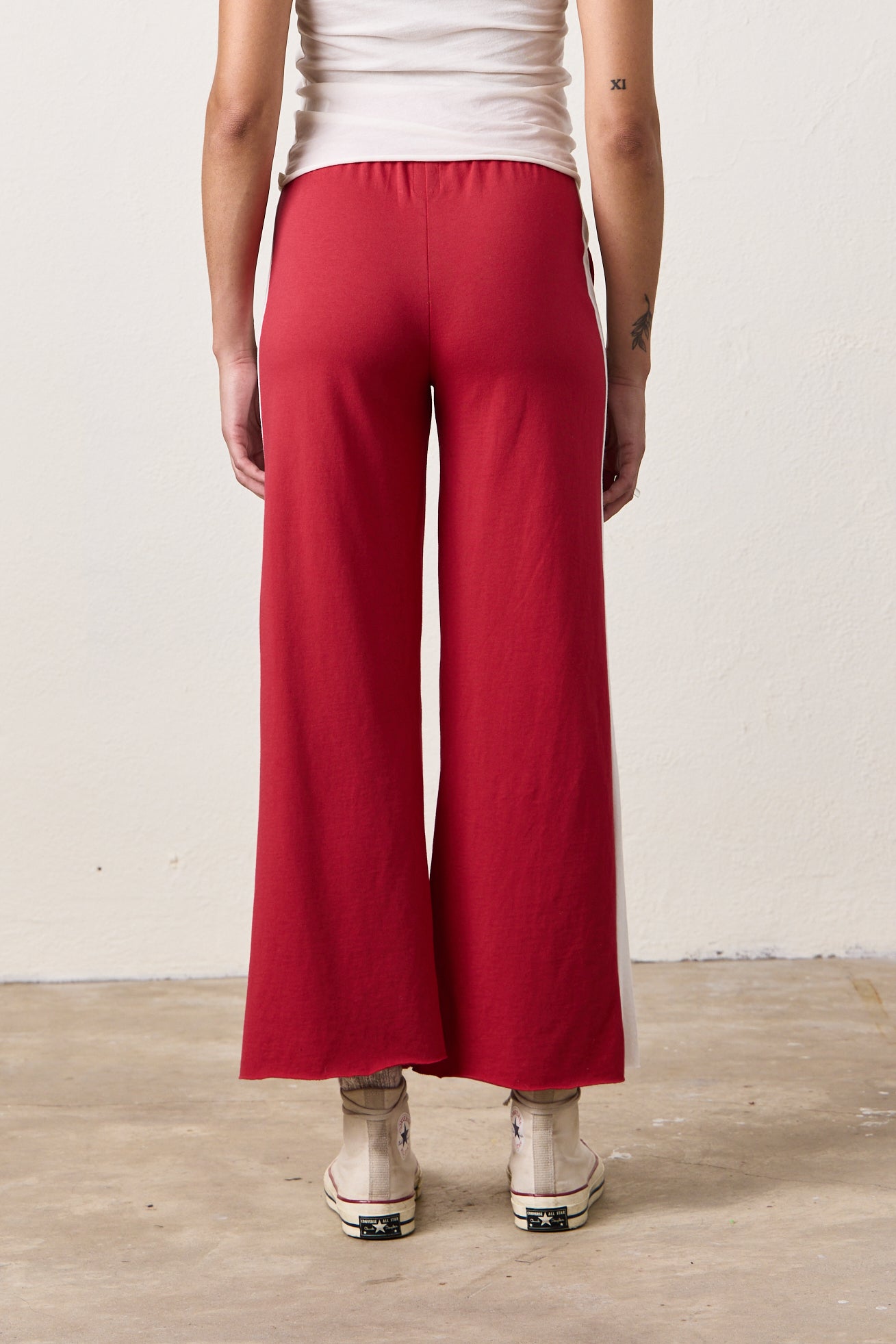 RILEY SPORT PANTS / RED/IVORY