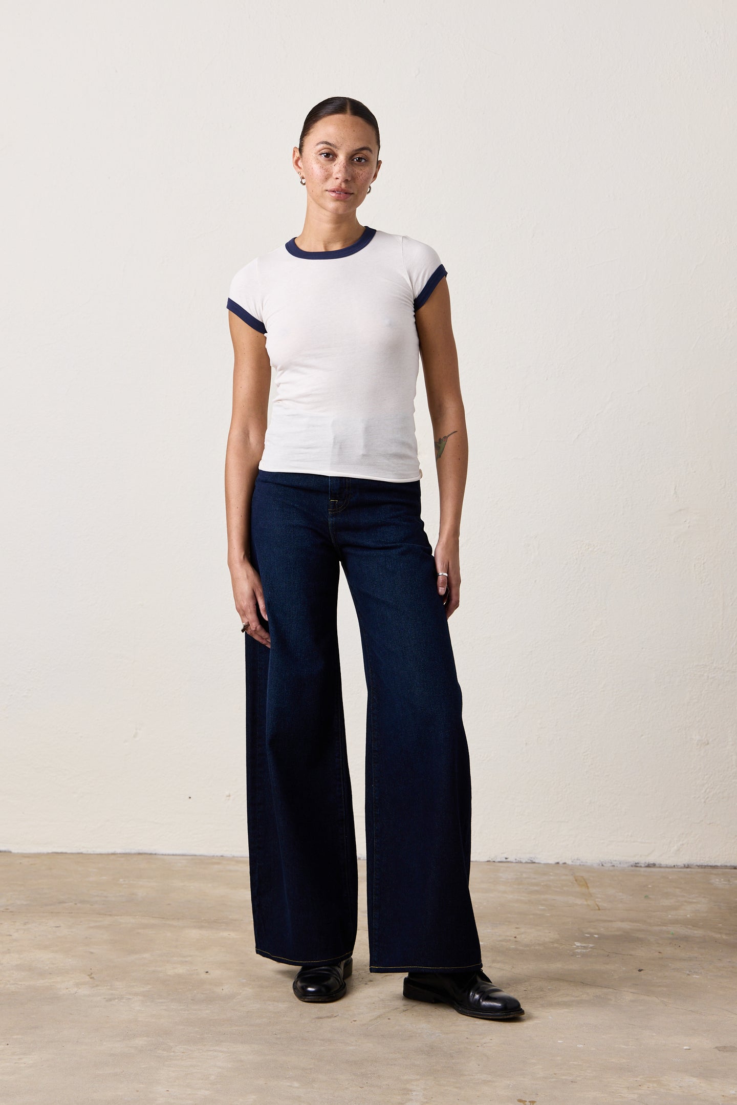 DELTA HIGH WAIST WIDE LEG / OVERCAST WASH