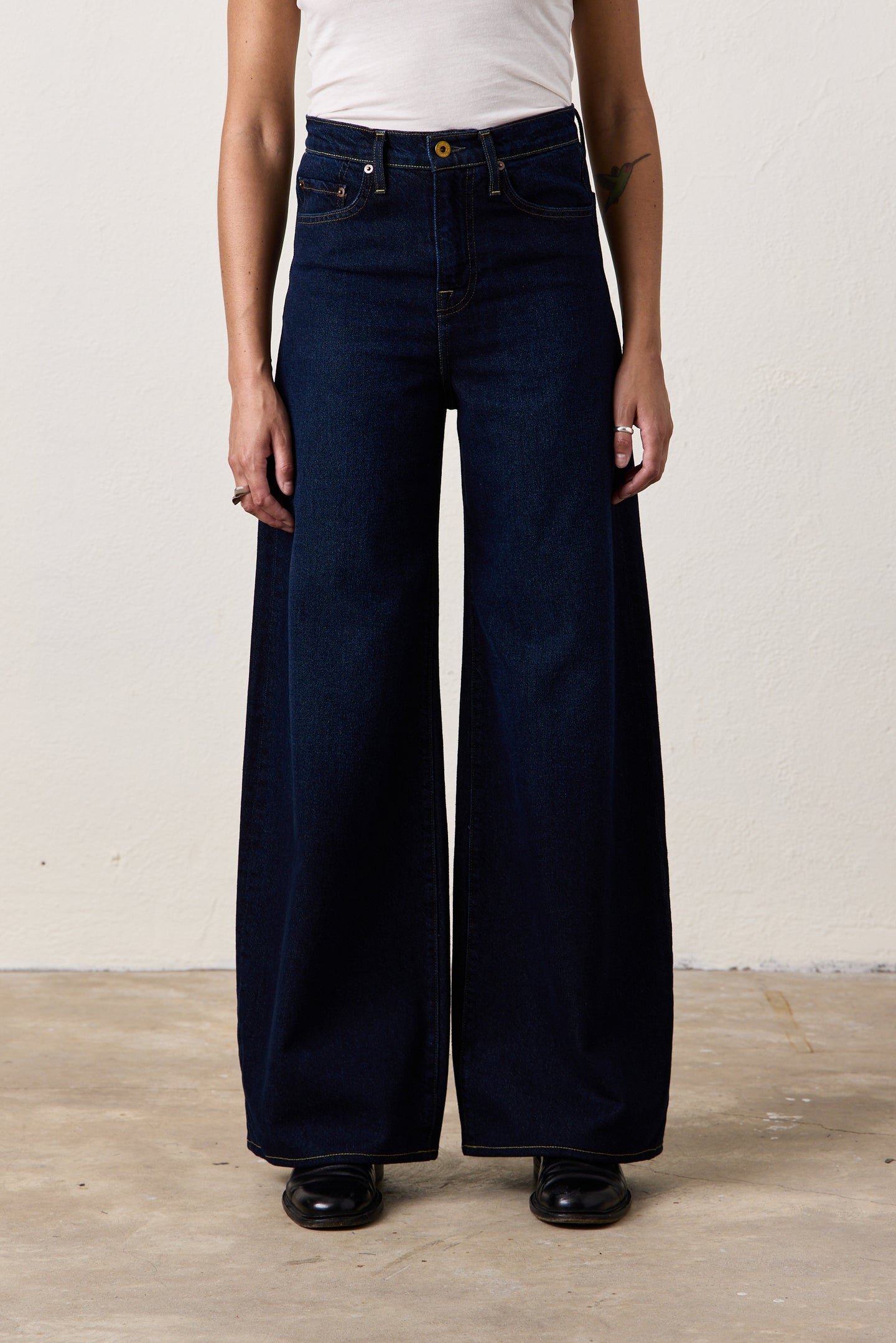 DELTA HIGH WAIST WIDE LEG / OVERCAST WASH