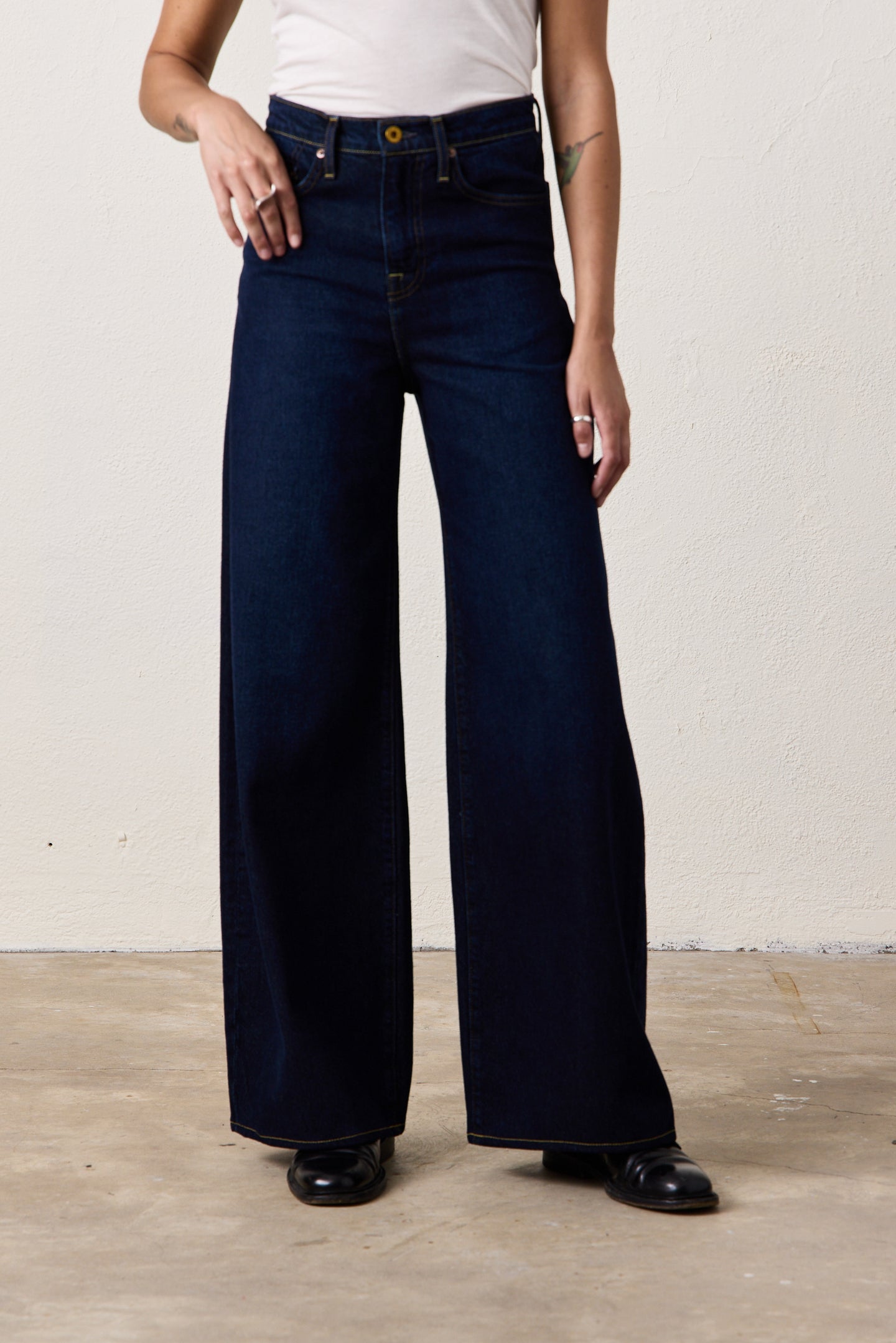 DELTA HIGH WAIST WIDE LEG / OVERCAST WASH