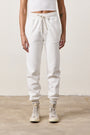 ISABELLA HIGH WAIST STRAIGHT SWEATPANT / SOFT WHITE