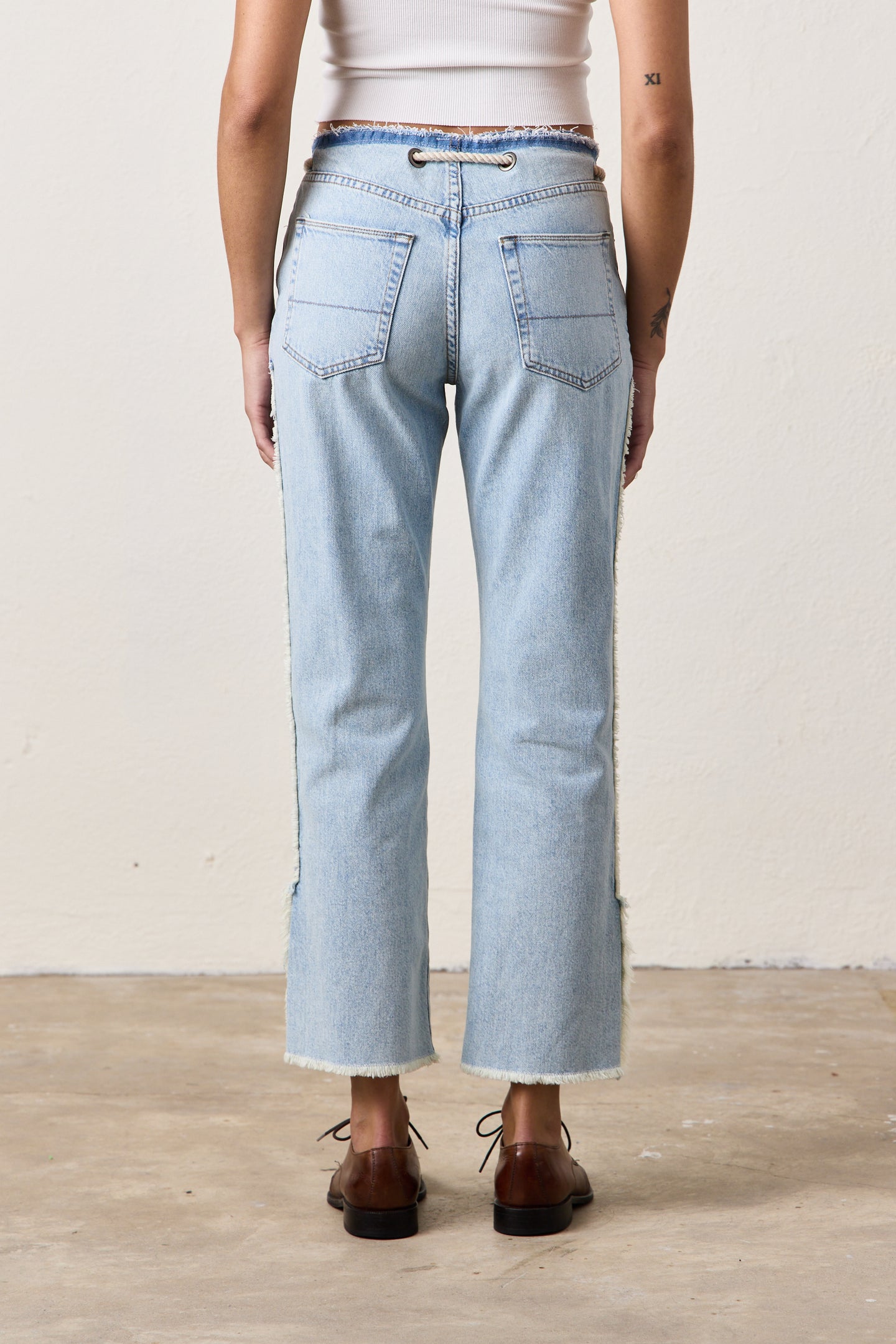 PENNY RELAXED TIE WAIST JEAN / SUNSHINE WASH