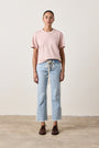 HARPER BOXY SLUB JERSEY TEE / ROSY