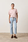 HARPER BOXY SLUB JERSEY TEE / ROSY