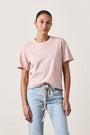 HARPER BOXY SLUB JERSEY TEE / ROSY