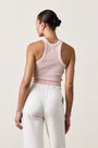 AMAYA CROP RIB TANK / ROSY