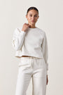 MARCO CROP VINTAGE SWEATSHIRT / SOFT WHITE