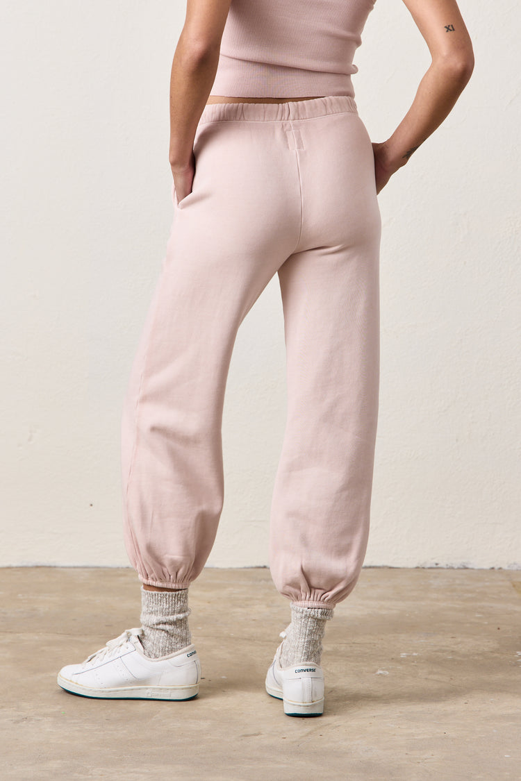 SHANE BILLOW COZY FLEECE SWEATPANT / ROSY