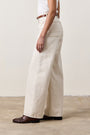 DELTA HIGH WAIST WIDE LEG / ECRU