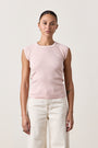 CHLOE FITTED RIB TEE / ROSY