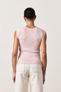 CHLOE FITTED RIB TEE / ROSY