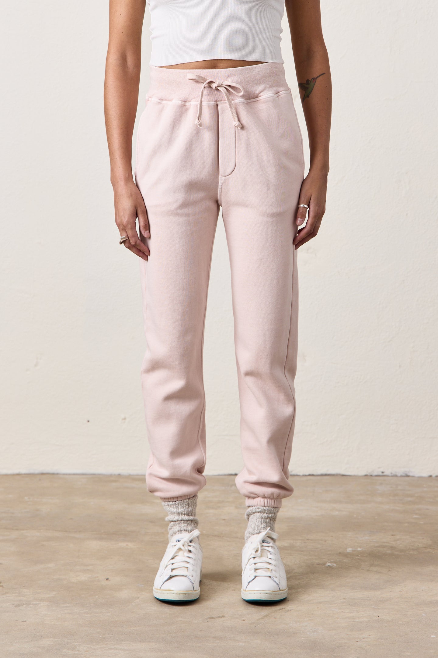 ISABELLA HIGH WAIST STRAIGHT SWEATPANT / ROSY