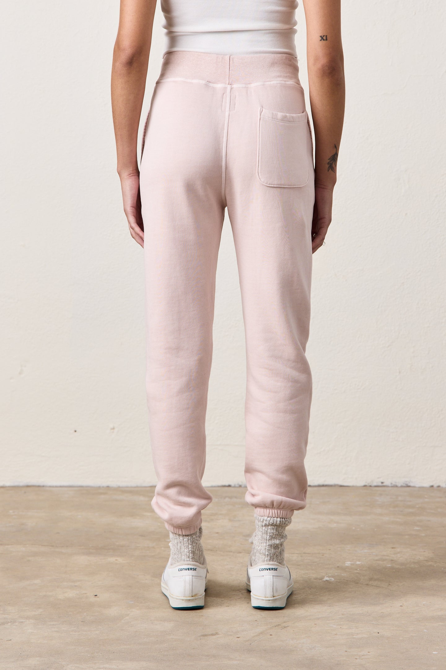 ISABELLA HIGH WAIST STRAIGHT SWEATPANT / ROSY