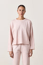 LOFFLER SLUB JERSEY BOXY TEE / ROSY