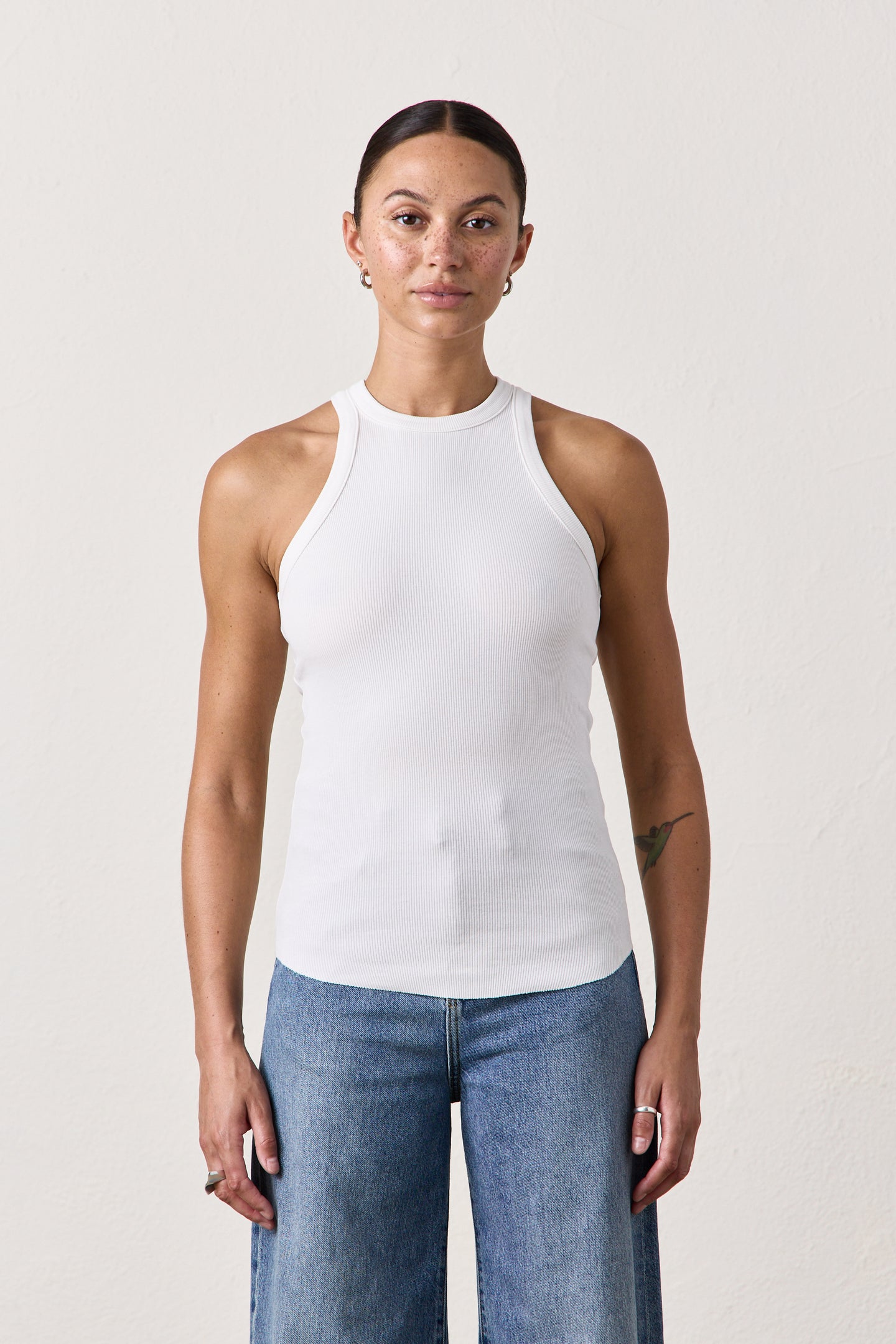 ALEXA RIB TANK / SOFT WHITE