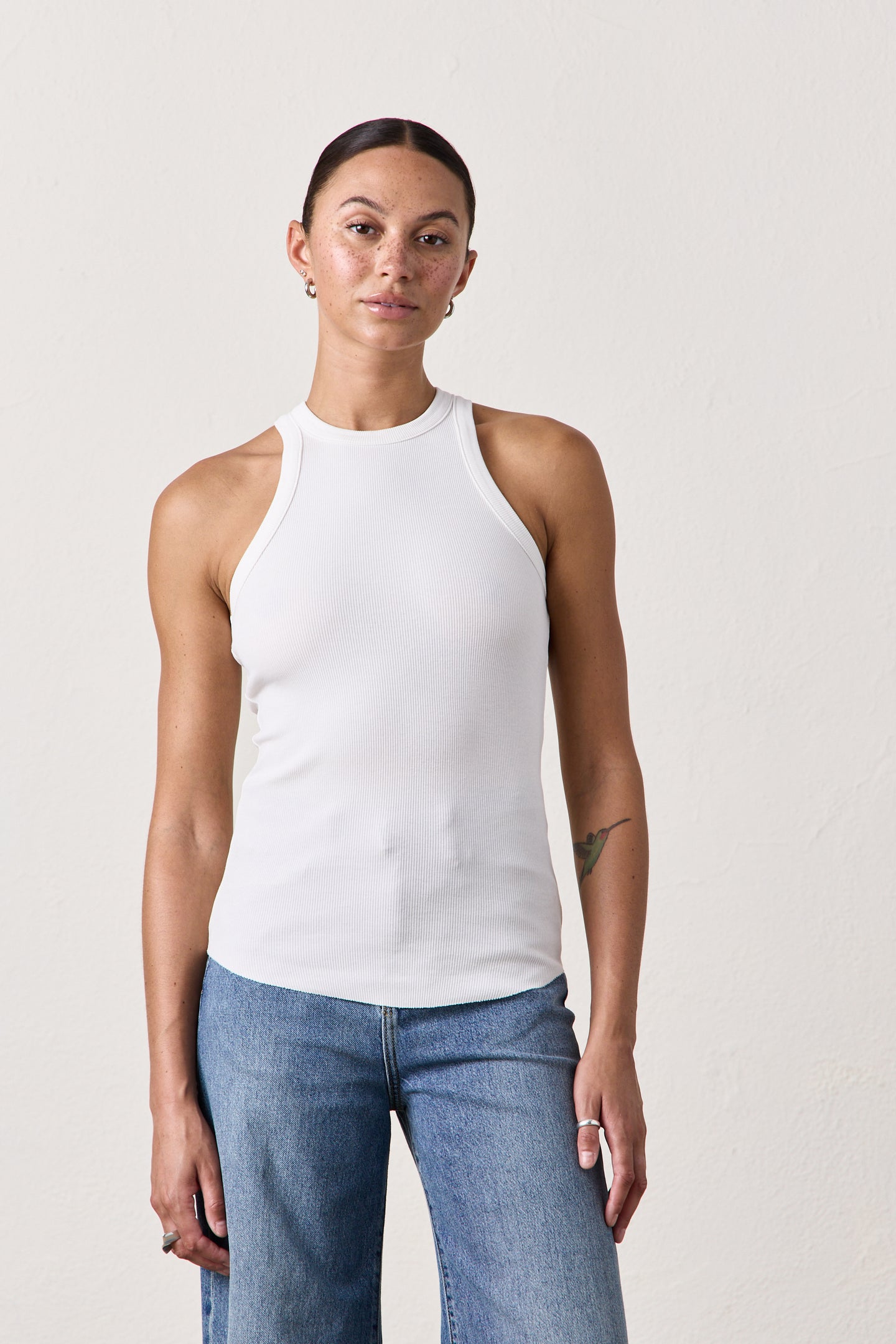 ALEXA RIB TANK / SOFT WHITE