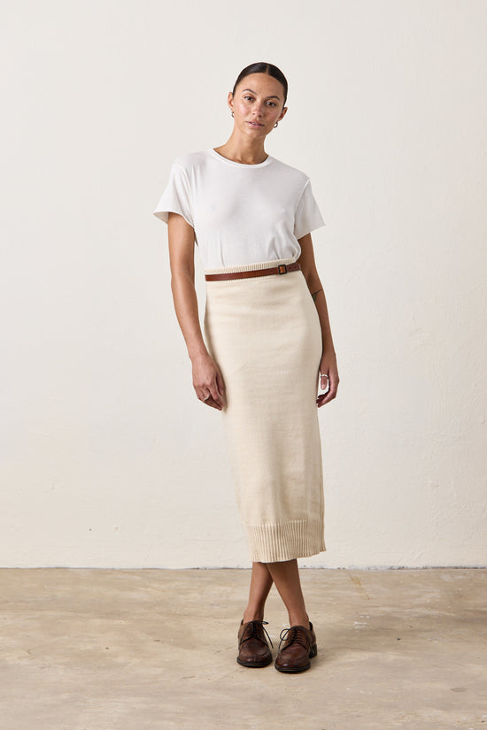 MARIE KNIT SKIRT / CREAM