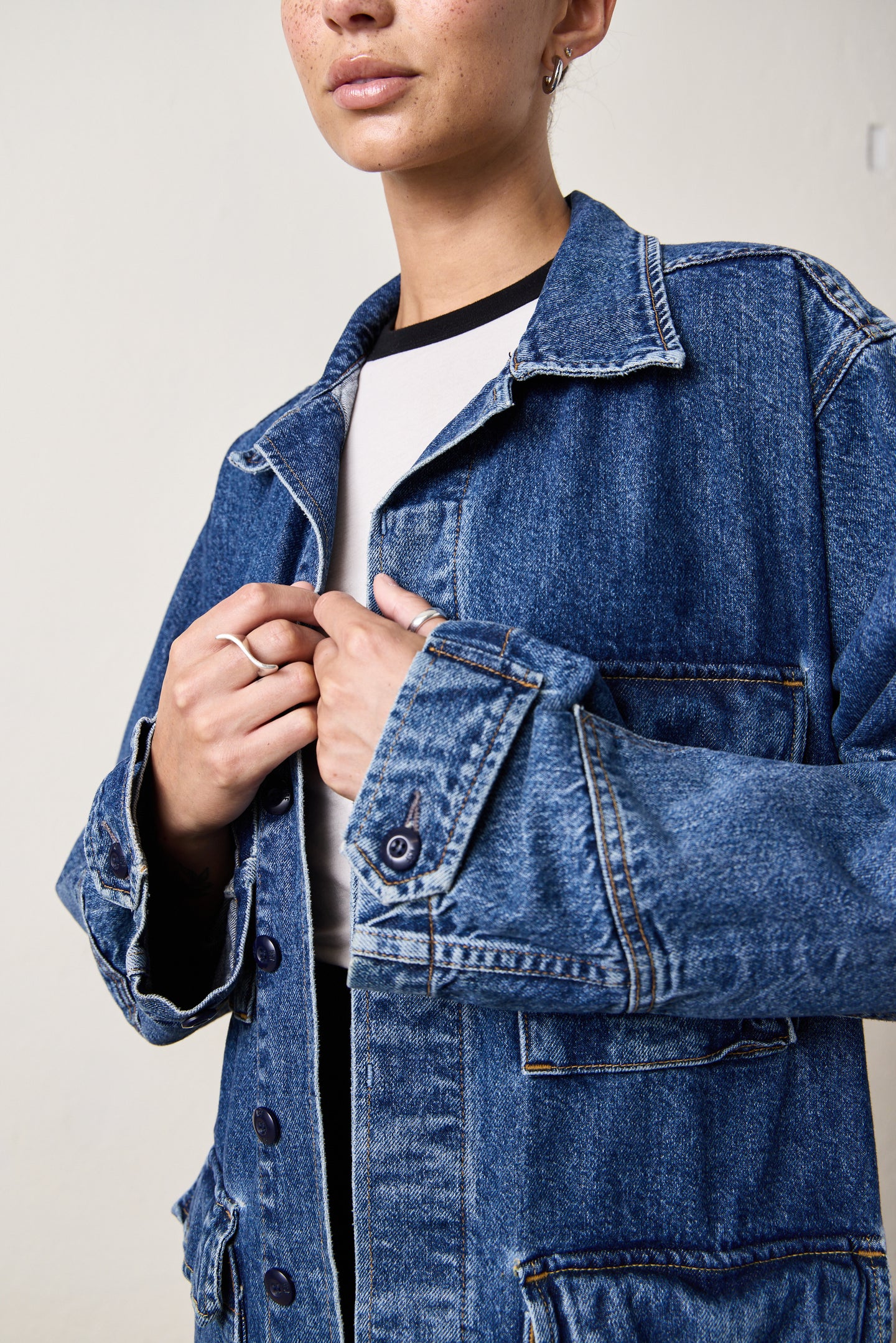 ROMEO OVERSIZED DENIM JACKET / BARNES WASH