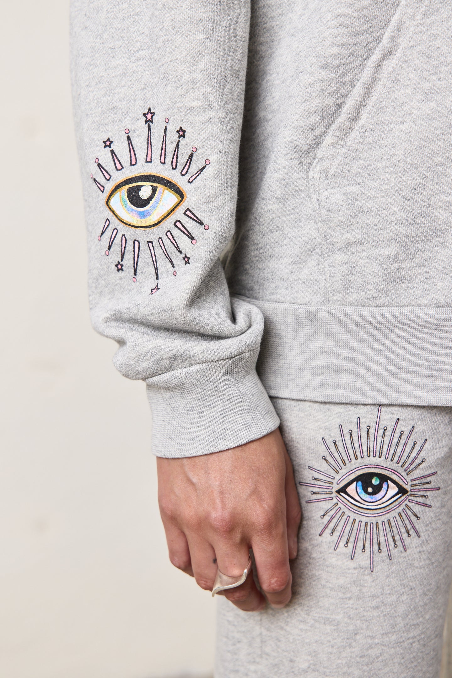 NSF X JA - DAYDREAMER PULLOVER HOODY / HEATHER GREY