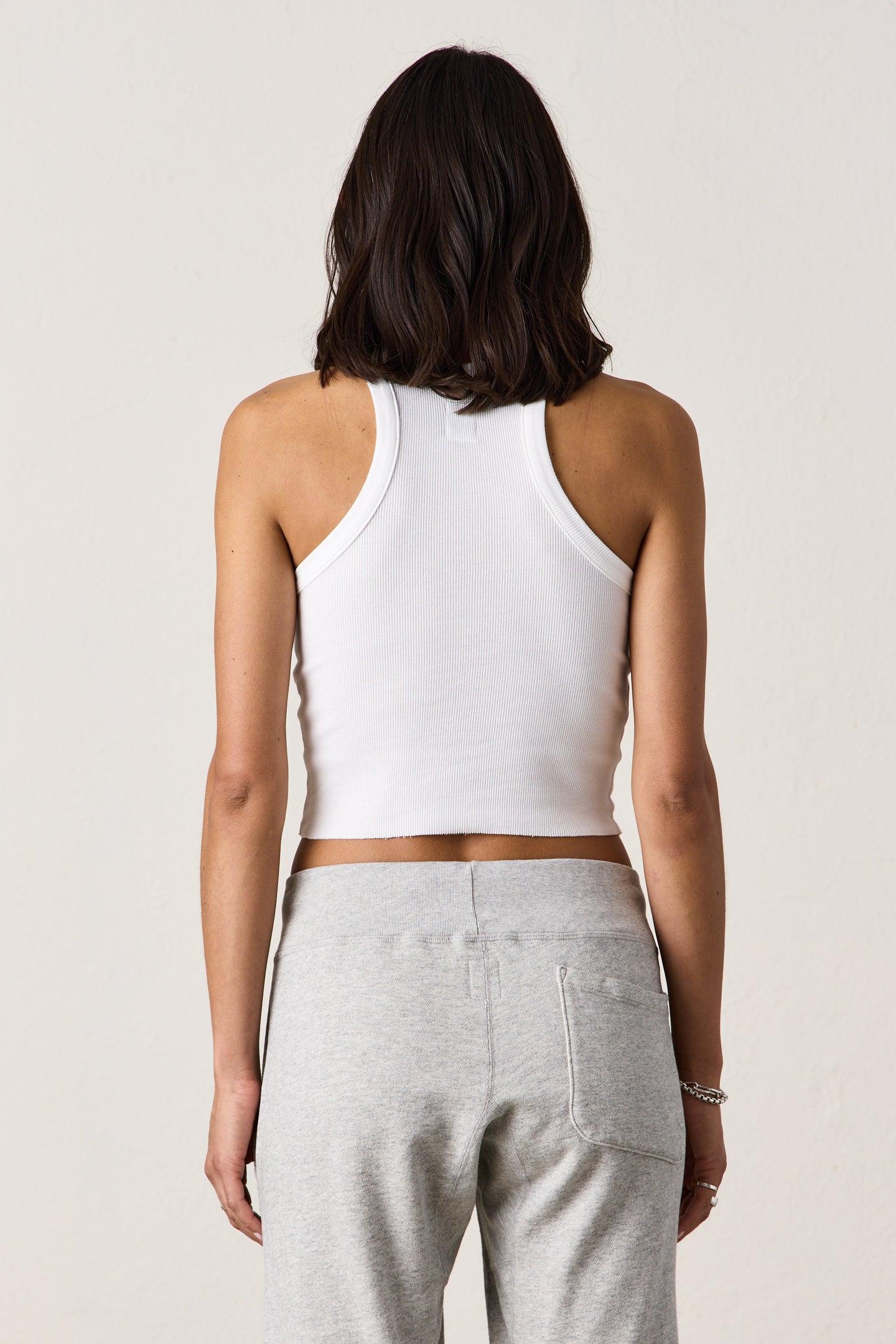 AMAYA CROP TANK / SOFT WHITE