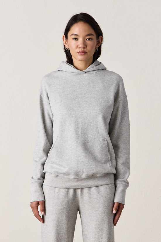 ELLIS RELAXED HOODY / HEATHER GREY