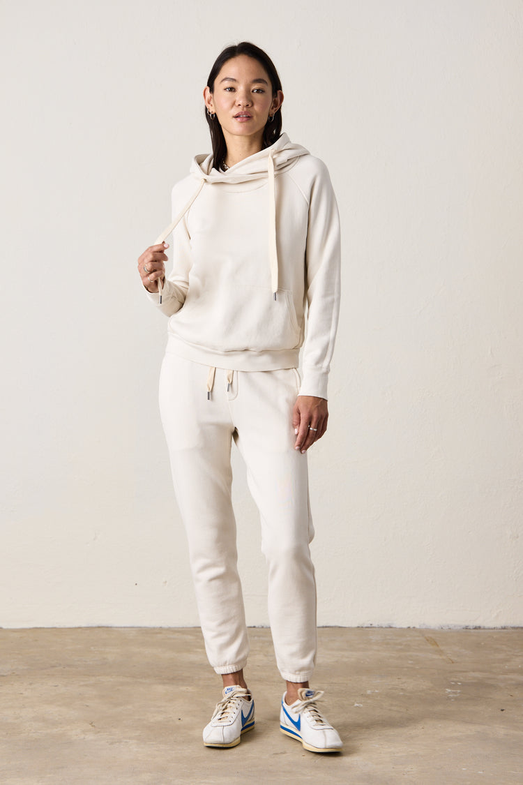 NSF Sayde Slim Loop Terry Sweatpant - Ivory