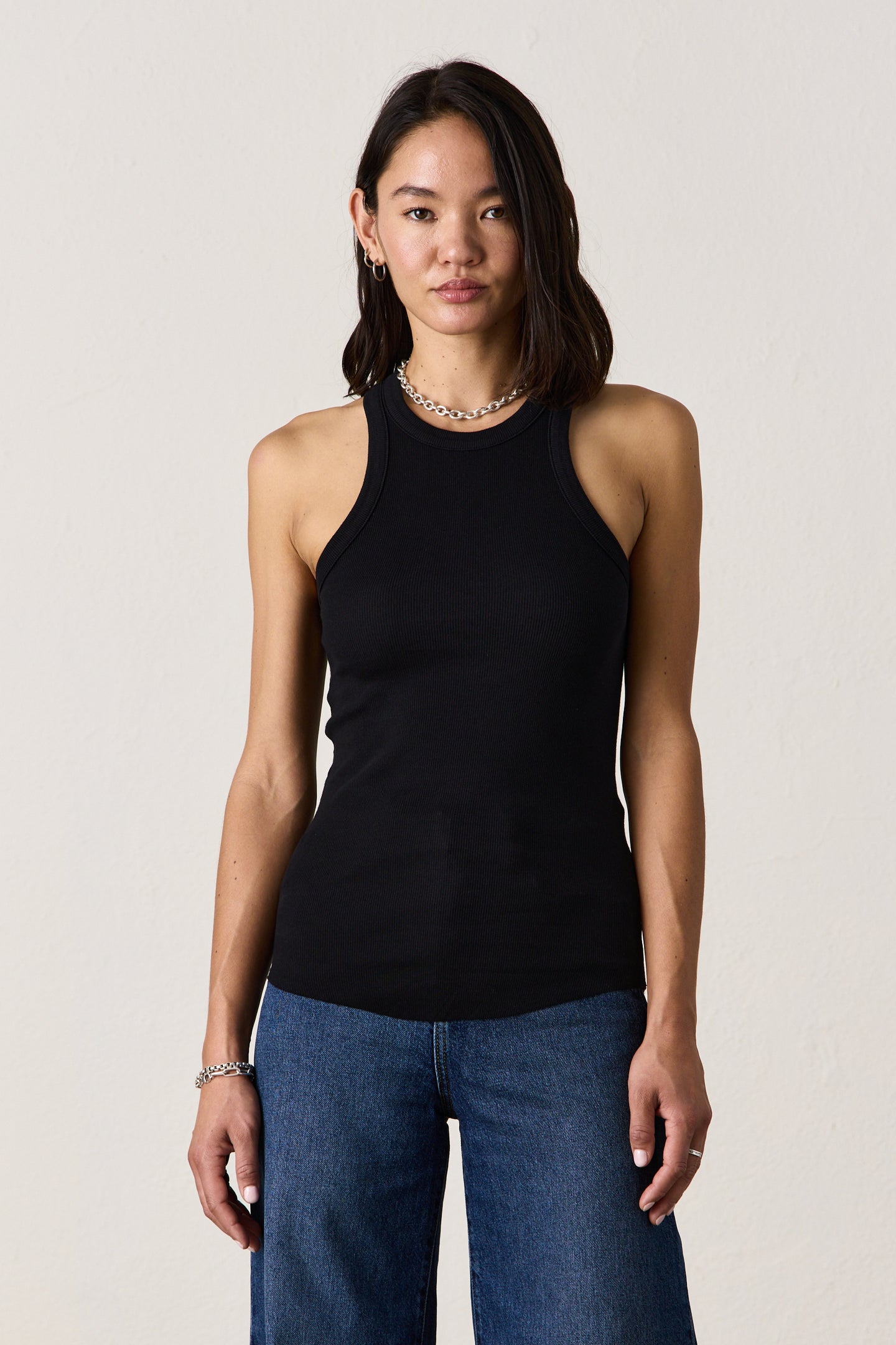 ALEXA RIB TANK / BLACK