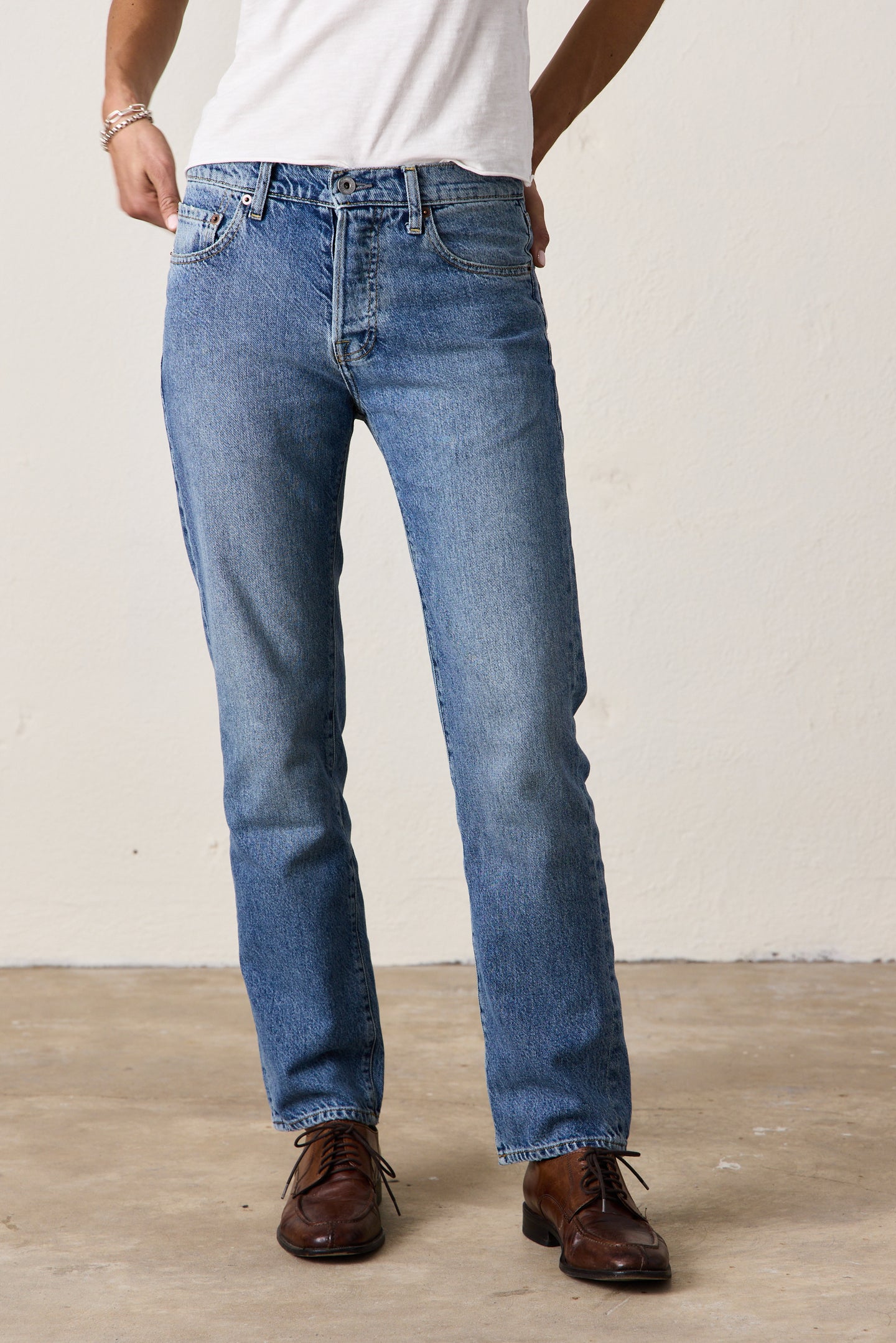 OWEN SLOUCHY STRAIGHT JEAN / OCEANSIDE