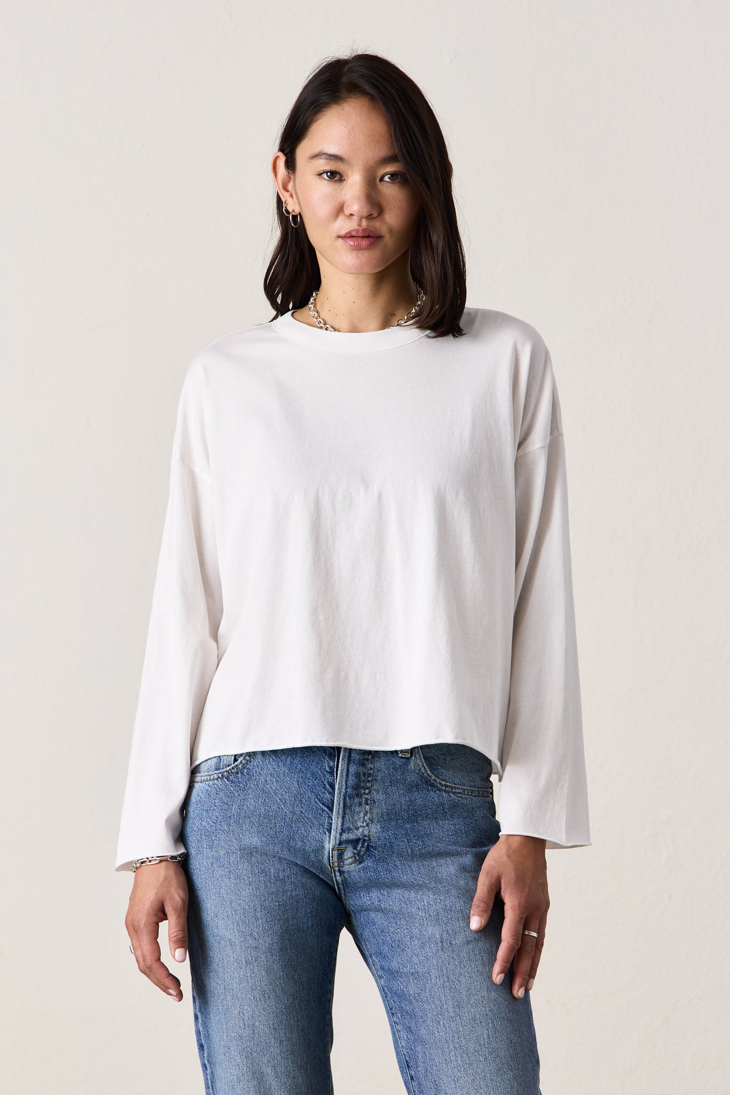 LOFFLER BOXY TEE / SOFT WHITE