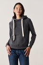 LISSE FITTED PULLOVER HOODY / FADED BLACK