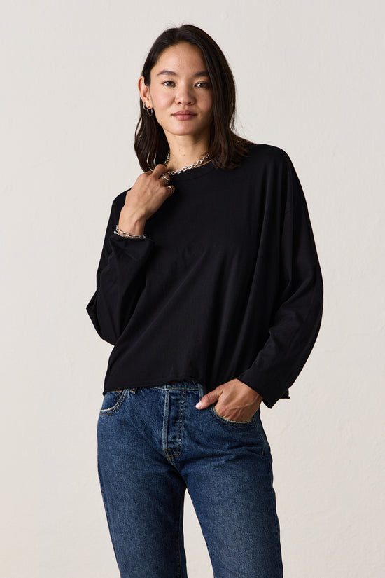 LOFFLER BOXY TEE / BLACK