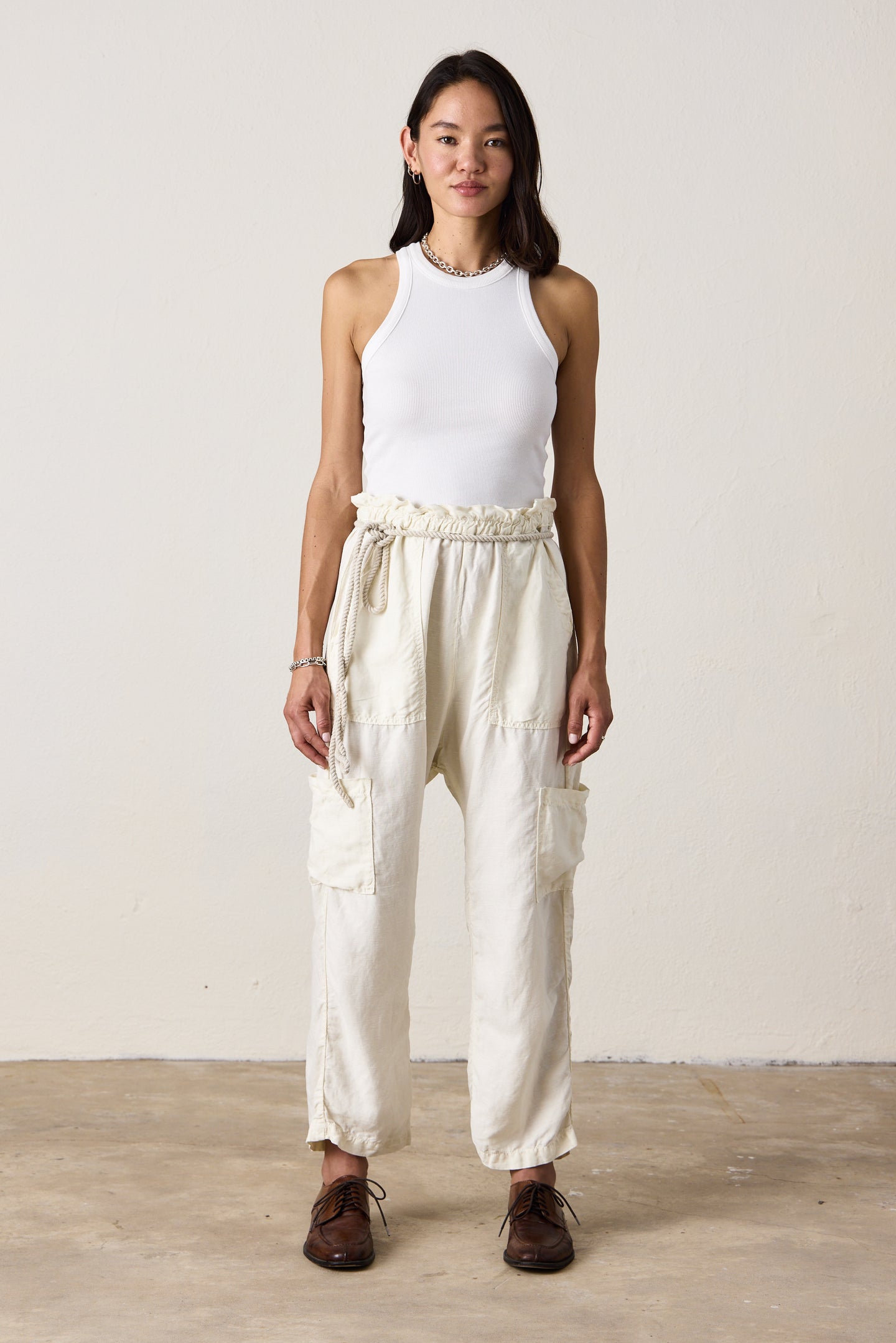 SHAILEY PANT / SOFT WHITE