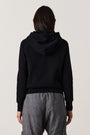 LISSE FITTED PULLOVER HOODY / BLACK