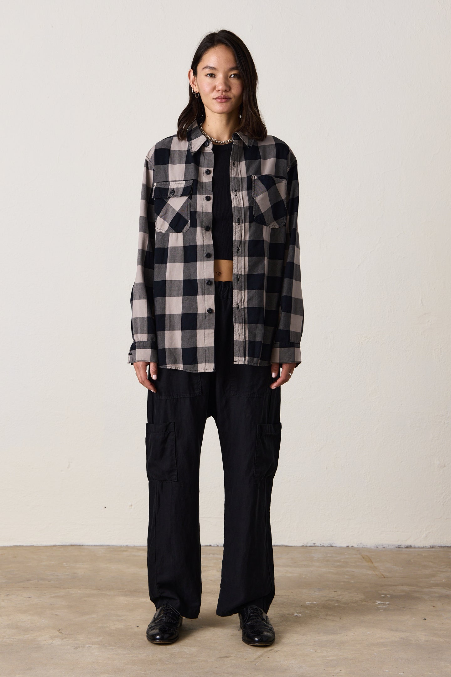 ANDRES PLAID SHIRT / DUNE