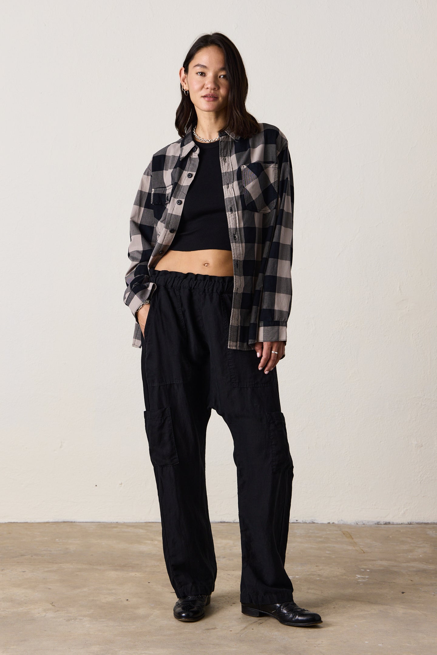 ANDRES PLAID SHIRT / DUNE