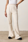 RUSTY SIDE SLIT FLAIR PANTS / PARCHMENT