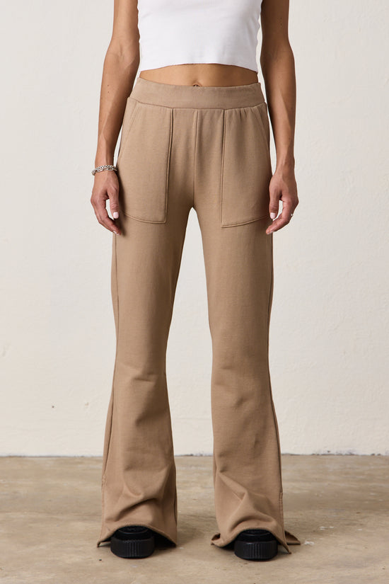 RUSTY SIDE SLIT FLAIR PANTS / BUNGALOW