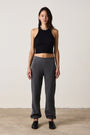 BLAKES RIB WAISTED SWEATPANT / FADED BLACK