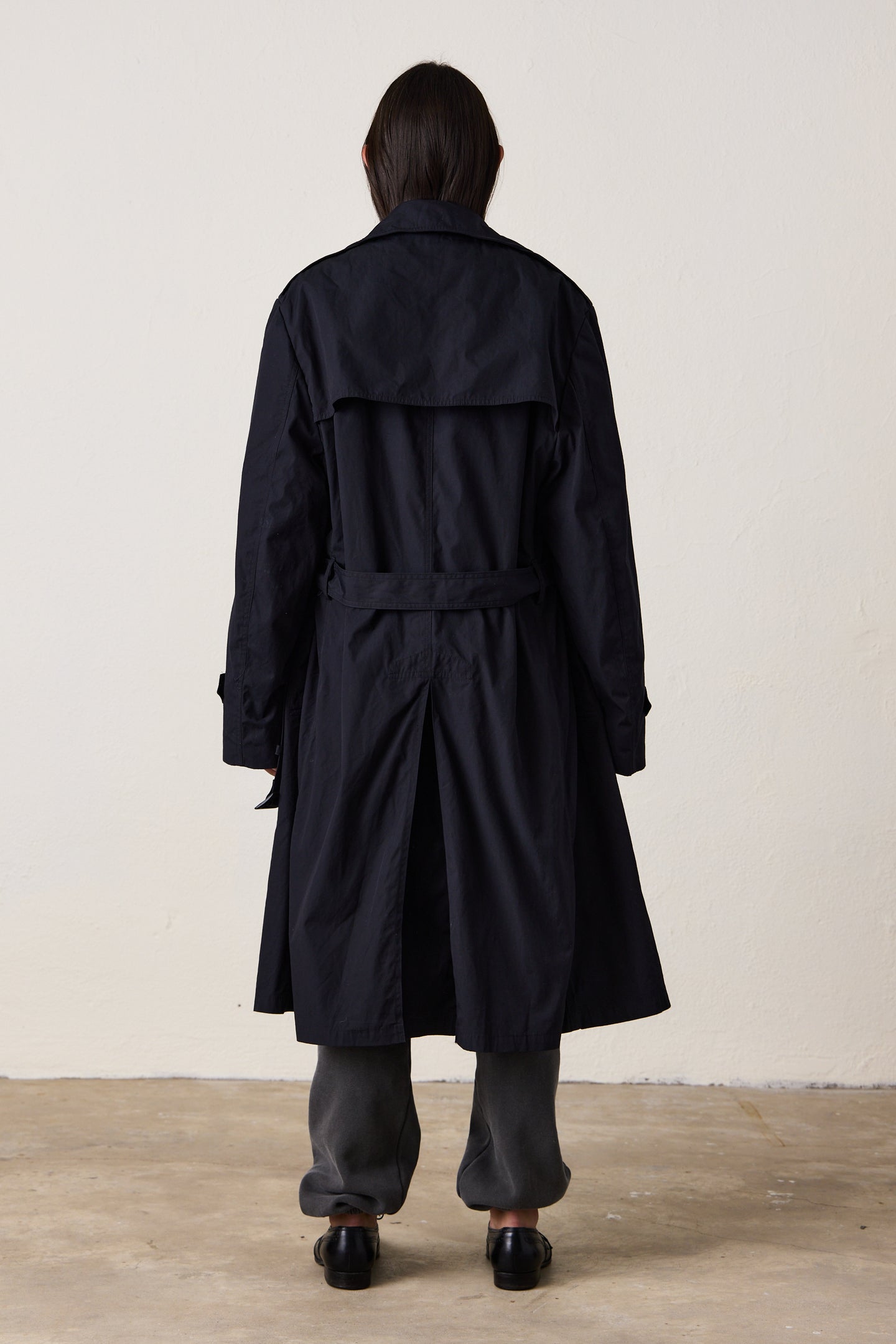 US MILITARY TRENCH COAT / BLACK