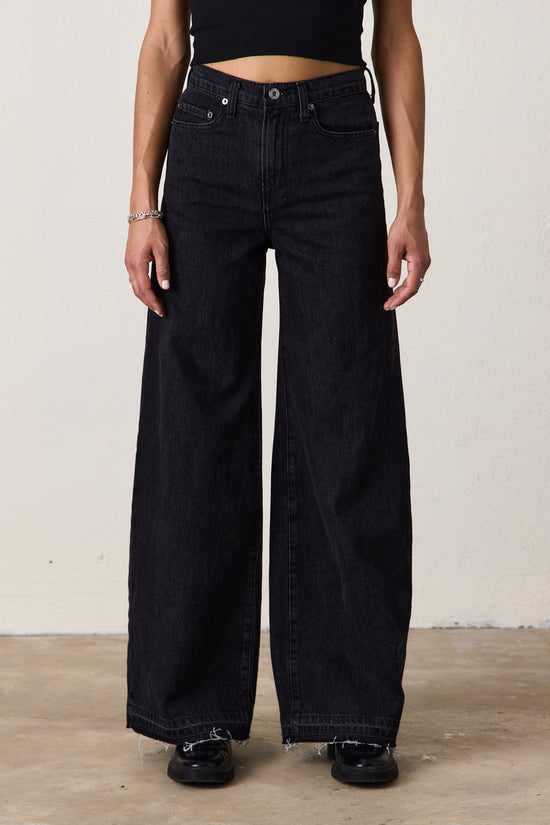 DELTA WIDE LEG JEAN / NOIR WASH