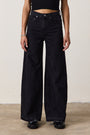 DELTA HIGH WAIST WIDE LEG JEAN / NOIR WASH